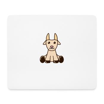 goat - Mouse Pad (horizontal) - white - Front