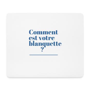 t-shirt comment est votre blanquette réplique oss - Tapis de souris (format paysage) - blanc - Devant