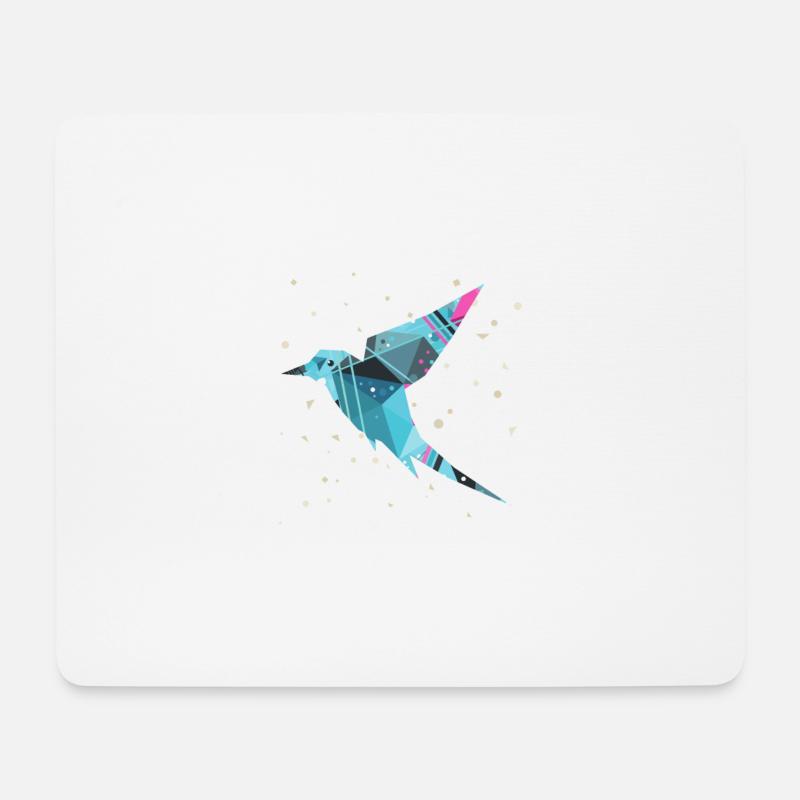 Abstrakt Vogel - Mousepad (Querformat) - Weiß
