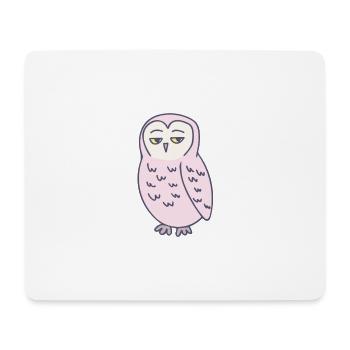 Owl Annoyed Funny - Mouse Pad (horizontal) - white - Front
