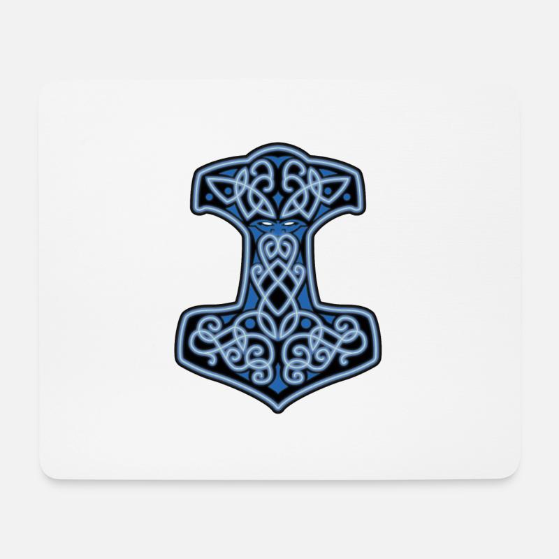 Mjöllnir - Thors Hammer - Mousepad (Querformat) - Weiß