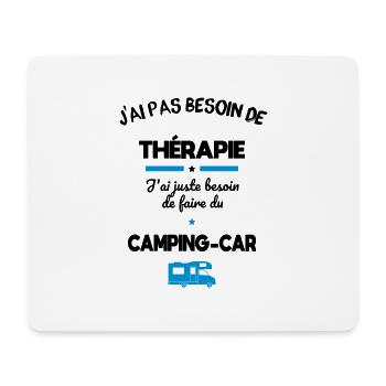 Pas besoin de thérapie besoin camping-car - Tapis de souris (format paysage) - blanc - Devant