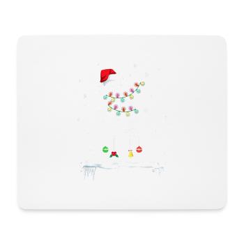Disc Golf lustige Frisbee Sport Geschenk mit Weihnachten - Mousepad (Querformat) - Weiß - Vorne
