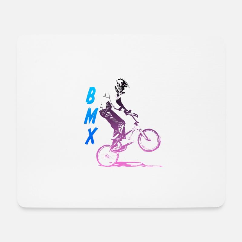 Bmx - Mouse Pad (horizontal) - white