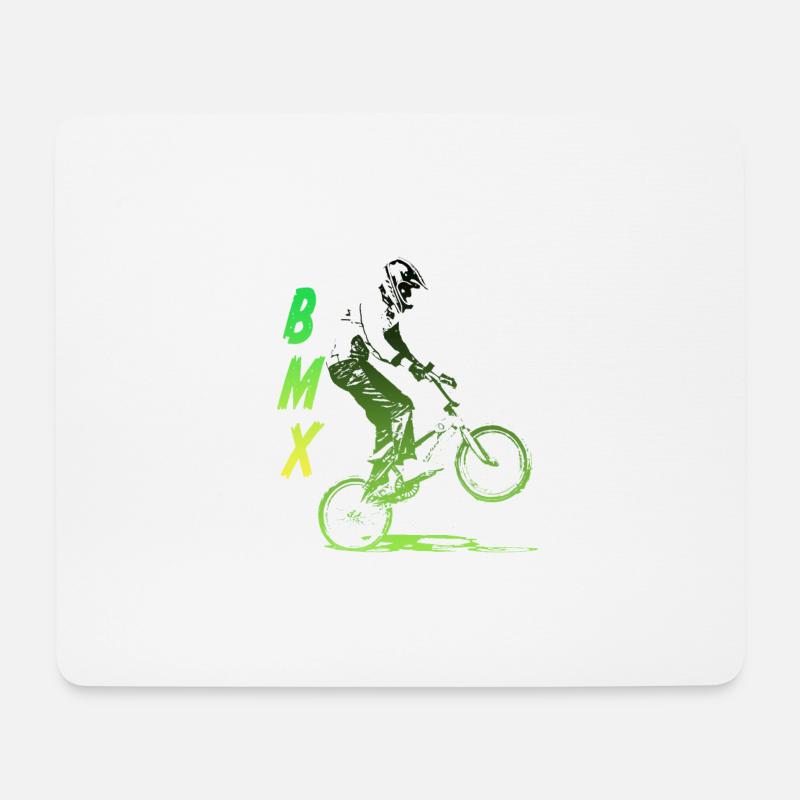 bmx - Mouse Pad (horizontal) - white