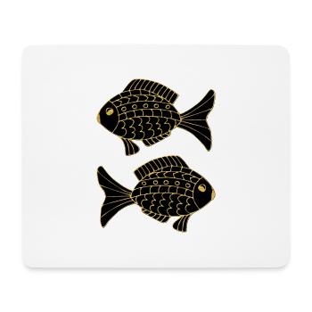 poisson - Tapis de souris (format paysage) - blanc - Devant