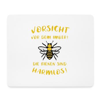 Hobbyimker Lustiger Spruch Bienen Imker Geschenk - Mousepad (Querformat) - Weiß - Vorne