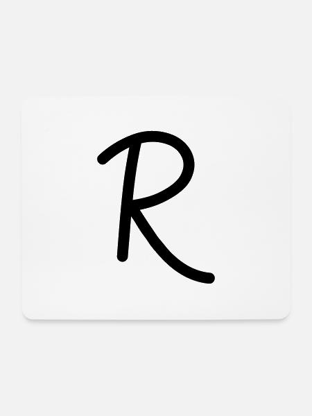 R - Mouse Pad (horizontal) - white