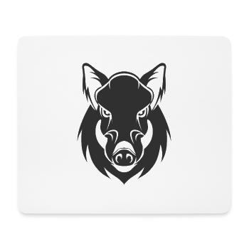 sanglier - Tapis de souris (format paysage) - blanc - Devant
