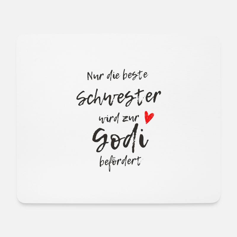 Beförderung zur Godi - Mousepad (Querformat) - Weiß