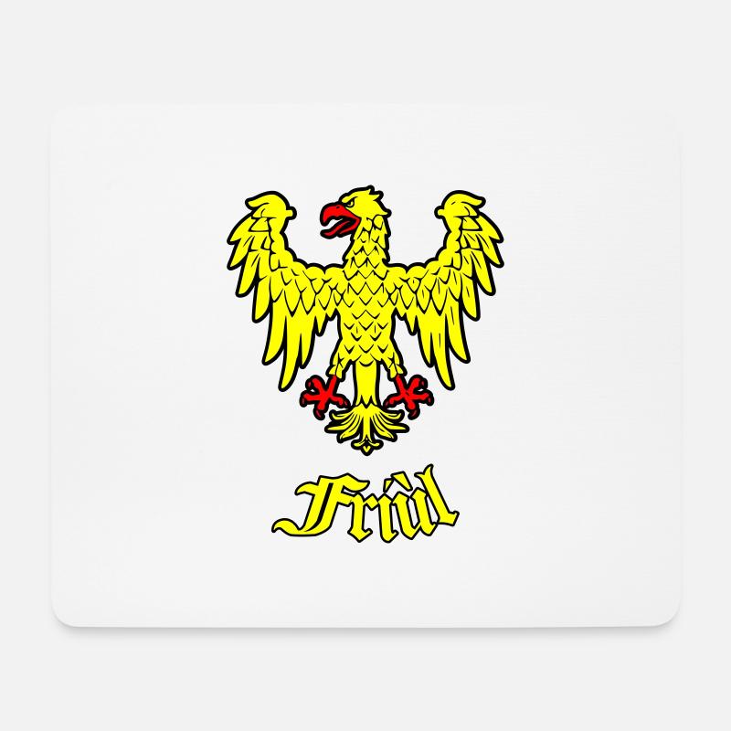 Friaulischer historischer Adler - Mousepad (Querformat) - Weiß