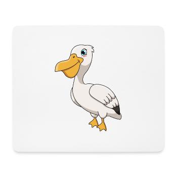 Pélican - Tapis de souris (format paysage) - blanc - Devant
