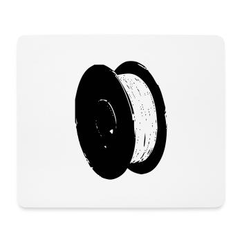 Filament Spule - Mousepad (Querformat) - Weiß - Vorne