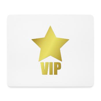 VIP v.i.p. Stern gold wichtig - Mousepad (Querformat) - Weiß - Vorne