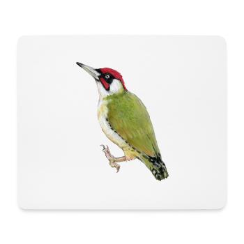 Green woodpecker - Mouse Pad (horizontal) - white - Front