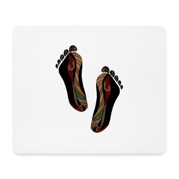 Feet - Mouse Pad (horizontal) - white - Front