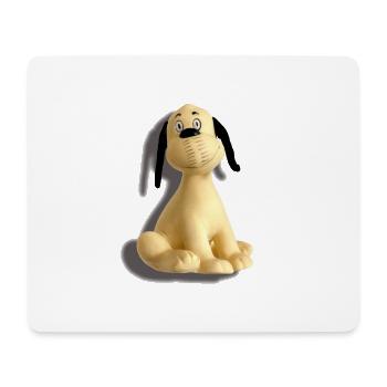 Tendance Dog Wum 80s - Tapis de souris (format paysage) - blanc - Devant