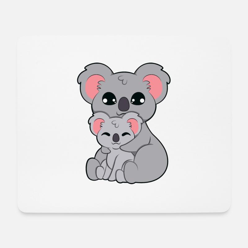 Koala Bär Umarmen - Mousepad (Querformat) - Weiß