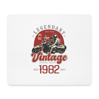 1982 Jubiläum Vintage Biker Motorrad - Mousepad (Querformat) - Weiß - Vorne