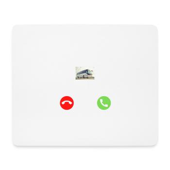 Mein Bus ruft an, ich muss los! - Mousepad (Querformat) - Weiß - Vorne