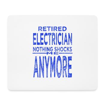 engineer computer birthday present electric wire - Mouse Pad (horizontal) - white - Front