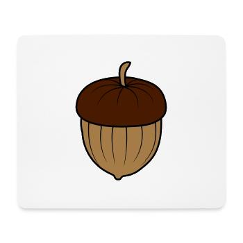 Eichel Nuss Design - Mousepad (Querformat) - Weiß - Vorne