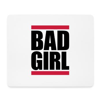 Strip Bad Girl - Tapis de souris (format paysage) - blanc - Devant