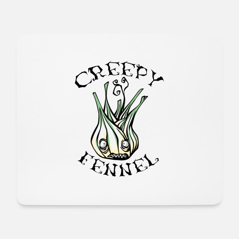 Gruseliger Fenchel - Mousepad (Querformat) - Weiß