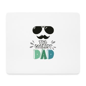 Père cool | Les parents offrent | Cadeaux Enfants - Tapis de souris (format paysage) - blanc - Devant