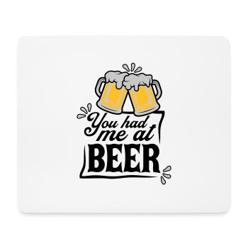 Persuades beer saying - Mouse Pad (horizontal) - white - Front