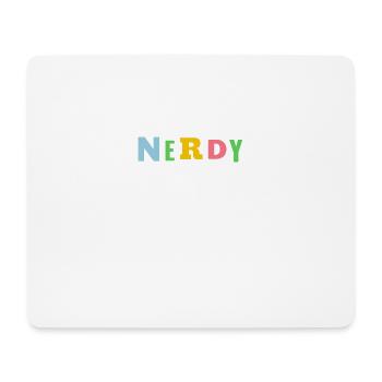 Nerdy - Mousepad (Querformat) - Weiß - Vorne