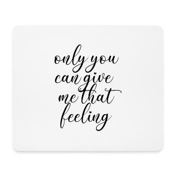 love love Valentine's Day in love English saying - Mouse Pad (horizontal) - white - Front