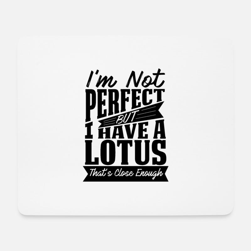 PERFEKT MIT LOTUS CAR - Mousepad (Querformat) - Weiß
