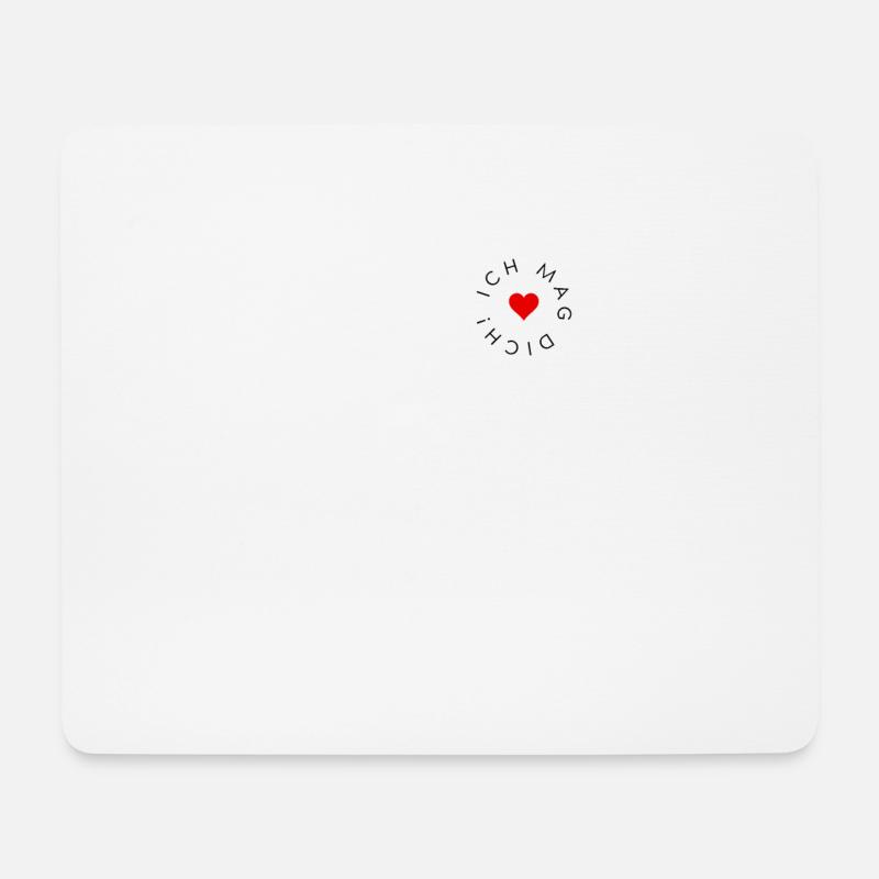 Ich mag dich! - Mousepad (Querformat) - Weiß