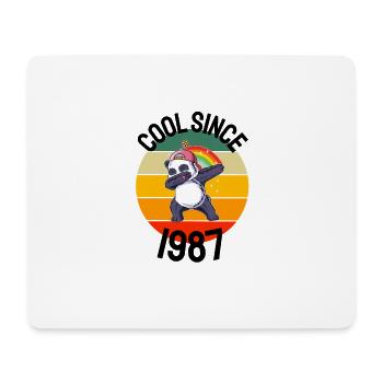 Cool Depuis 1987 Retro Dabbing Panda 35ème anniversaire - Tapis de souris (format paysage) - blanc - Devant