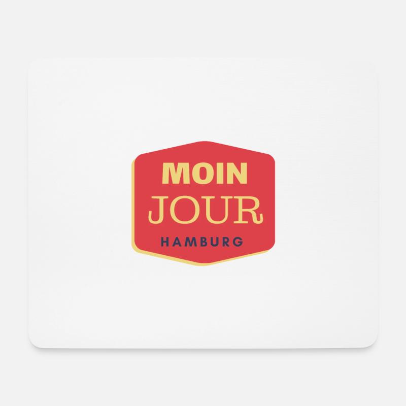 Hamburg - MoinJour - Mousepad (Querformat) - Weiß