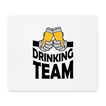 Drinking Team Bierglas anstoßen - Mousepad (Querformat) - Weiß - Vorne