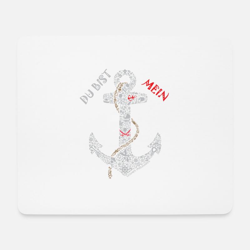 Anchor Lesumer lettering - Mouse Pad (horizontal) - white