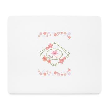 Pastellrosa Country - Mousepad (Querformat) - Weiß - Vorne