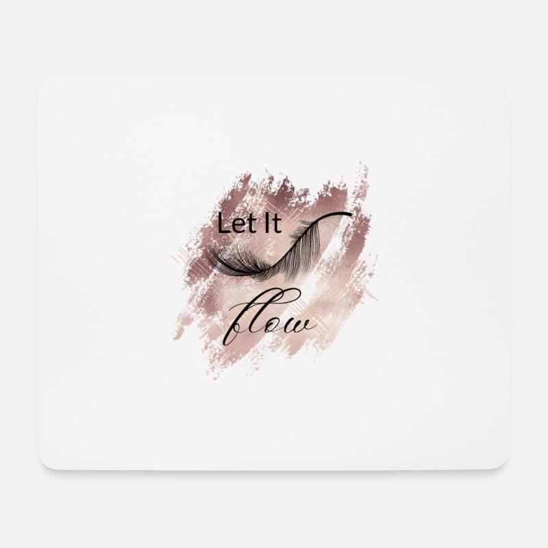 Let It Flow - Mousepad (Querformat) - Weiß