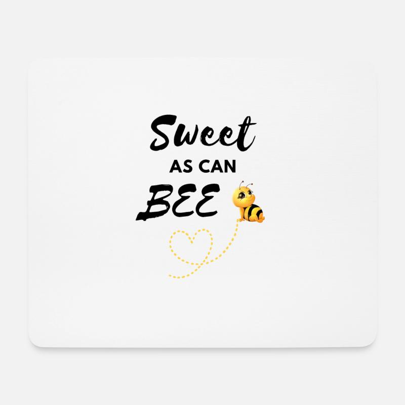 Sweet as can BEE - Mousepad (Querformat) - Weiß
