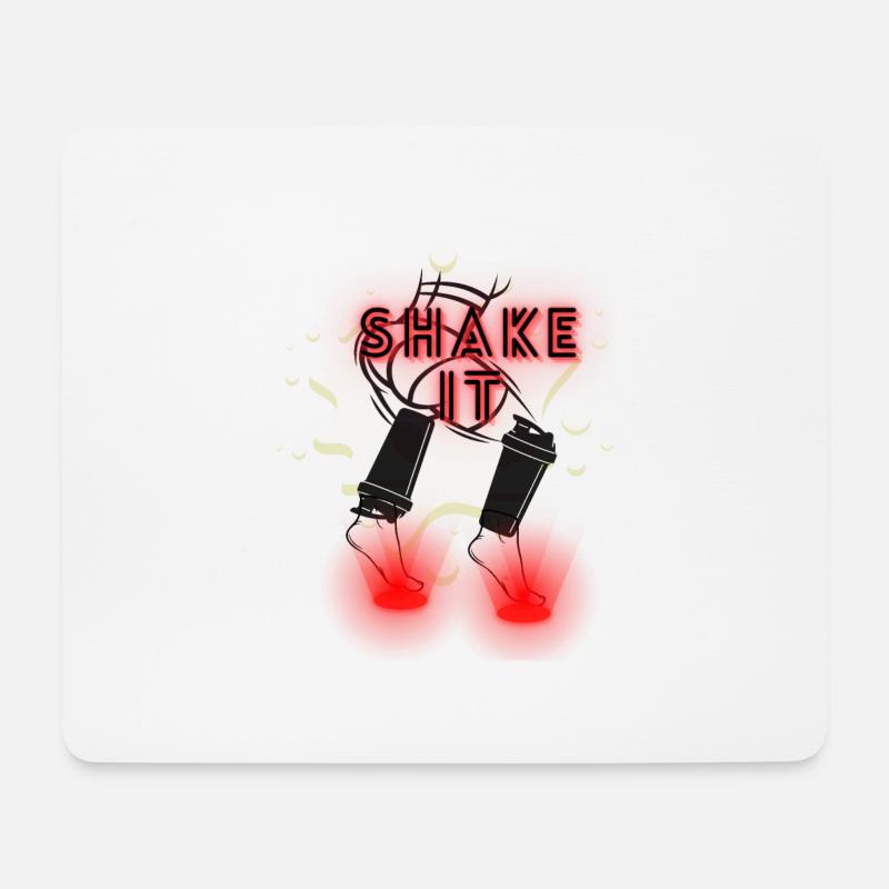 ProteinSHAKE it - Mousepad (Querformat) - Weiß