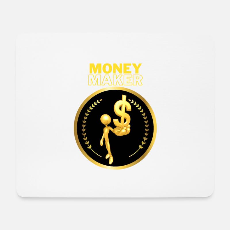 Money Maker 2 - Mousepad (Querformat) - Weiß