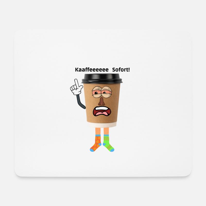 Kaaffeeeeee sofort - Mousepad (Querformat) - Weiß