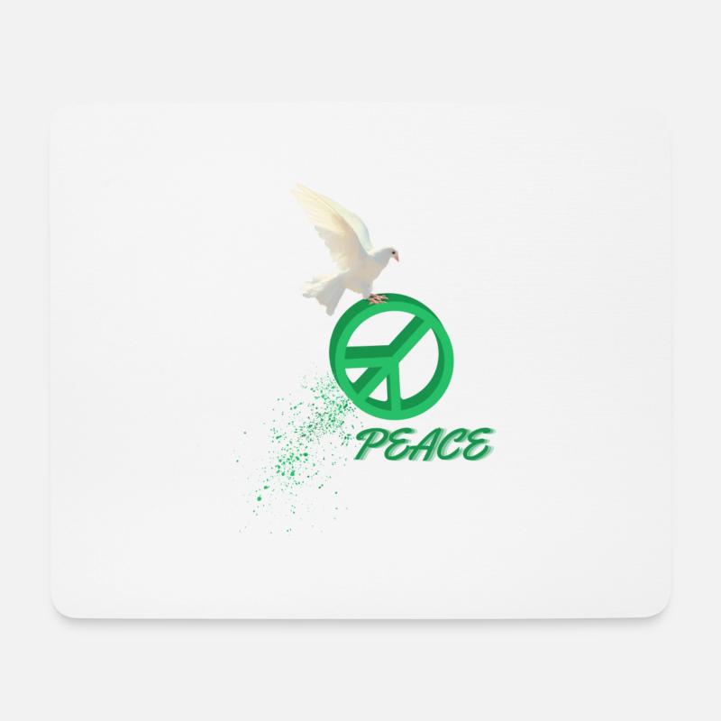 Frieden - Mousepad (Querformat) - Weiß