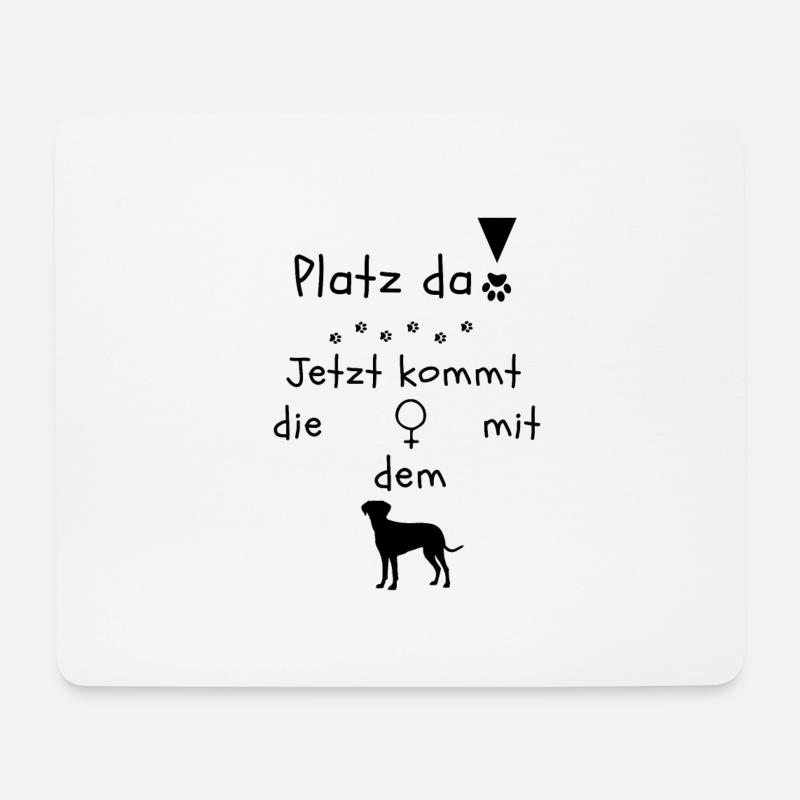 Hunde Mama - Mousepad (Querformat) - Weiß