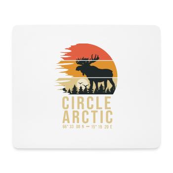 Cercle Arktisches Norwegen - Mousepad (Querformat) - Weiß - Vorne