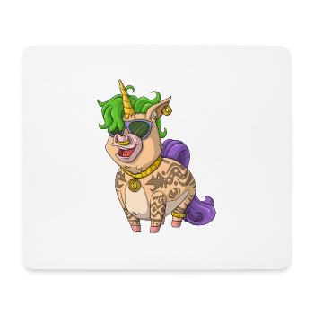 Tattoo Unicorn / Tattooed Unicorn - Mouse Pad (horizontal) - white - Front