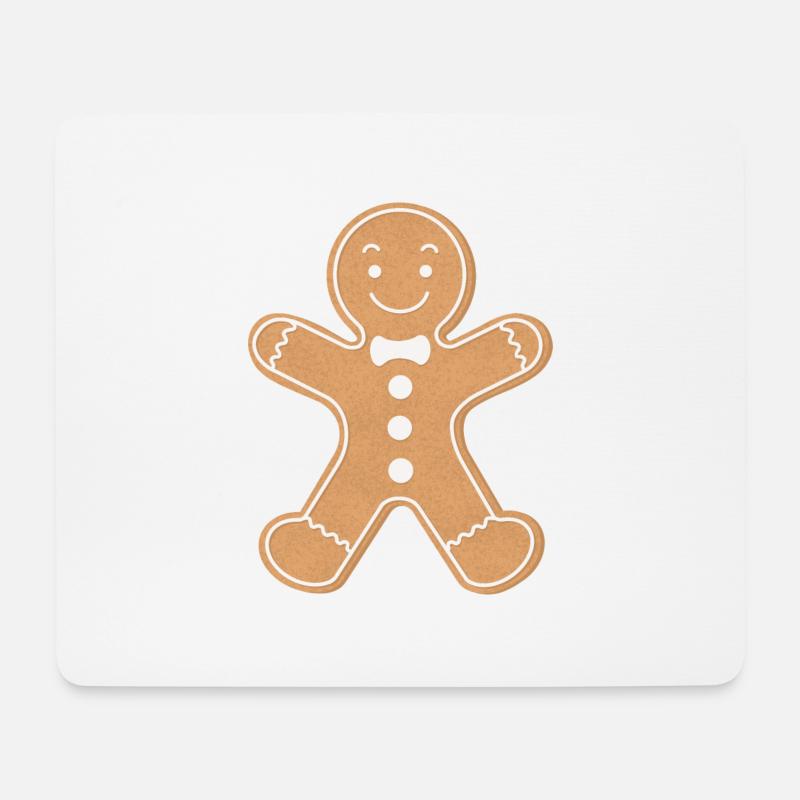 gingerbread man - Mousepad (Querformat) - Weiß