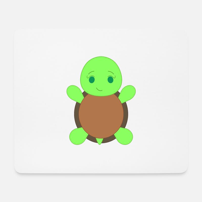 Schildkröte - Mousepad (Querformat) - Weiß